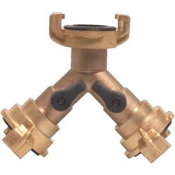 Mega - bevo Raccord rapide en y Laiton Taille de tuyau 9,5-38 mm Fermeture du robinet - 420535