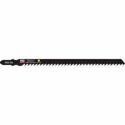Jeu de 5 lames de scie sauteuse 180x7,8x1,27mm Convient pour scier le bois Matériau : HCS/CV Longueur de la lame de scie : 18 ...