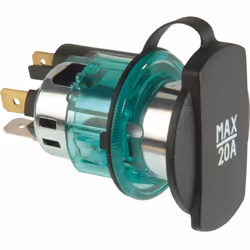 Informations techniques Charge de courant max : 20 A Modèle : Embase pour fiche allume-cigare Tension de fonctionnement : 12  ...