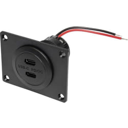 Procar - Power usb-c double prise pd/qc sans led avec plaque de montage Charge de courant max=3 a 12 ou 24 v/dc
