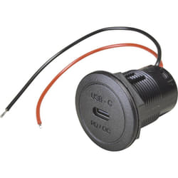 Power usb-c prise encastrée pd/qc ev ou led max. 50 watts Charge de courant max=3 a 12 ou 24 v/dc - Procar