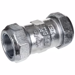 Manchon droit à compression tube acier 17,2 mm (3/8") GEBO référence 01.150.02.00. Type de produit : jonction tube acier à co ...