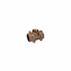 Collier de dérivation en laiton avec taraudage femelle 20x27 (3/4") pour tube cuivre 28 mm GEBO-G.B.I.P. référence 04.621.60. ...