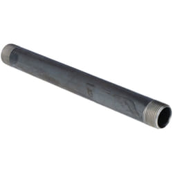 Fusil en acier noir 1'' longueur 0,30 m double filetage