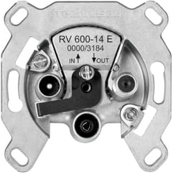 TechniSat 0000/3184 prise de courant SAT + TV + Radio Argent