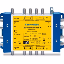 TechniSat TechniSwitch 5/8 K, Gris, Jaune, 171 mm, 33,2 mm, 126 mm, 374 g, 175 mm