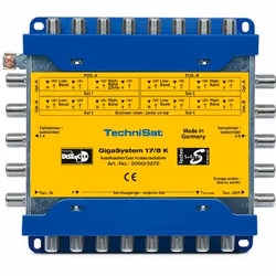 TechniSat GigaSystem 17/8 K, Bleu, Jaune, 175 mm, 154 mm, 48 mm, 600 g, 294 mm