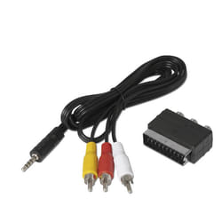 TechniSat 0000/3649 câble vidéo et adaptateur RCA 3 x RCA Noir