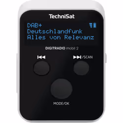 TechniSat DIGITRADIO mobil 2, Portable, Analogique et numérique, DAB+, FM, 87,5 - 108 MHz, 174 - 240 MHz, OLED