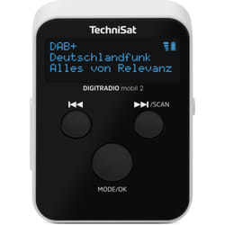 TechniSat DIGITRADIO mobil 2 Portable Analogique et numérique Noir, Blanc