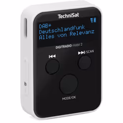 TechniSat DIGITRADIO mobil 2 Portable Analogique et numérique Noir, Blanc