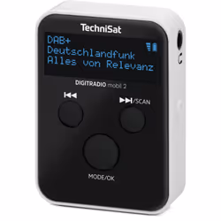 TechniSat DIGITRADIO mobil 2 Portable Analogique et numérique Noir, Blanc