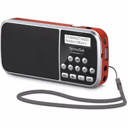 TechniSat 0000/3922 Radio portable Numérique Rouge