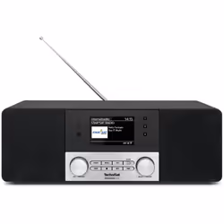 TechniSat DIGITRADIO 4 IR Internet Analogique et numérique Noir, Argent