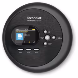 TechniSat DIGITRADIO CD 2GO BT, 140 g, Noir, Lecteur CD portable