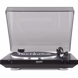TechniSat TechniPlayer LP 200 Tourne-disque entraîné par courroie Noir, Argent