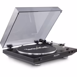 TechniSat TechniPlayer LP 200 Tourne-disque entraîné par courroie Noir, Argent