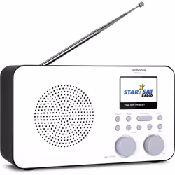 TechniSat VIOLA 2 C IR Internet Analogique et numérique Noir, Blanc