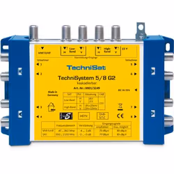 TechniSat TechniSystem 5/8 G2, Bleu, Jaune, 300 g, 172 x 32 x 115 mm