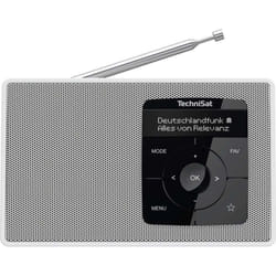 TechniSat DIGITRADIO 2 Radio de table DAB+, FM DAB+, FM, Bluetooth fonction réveil blanc