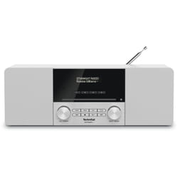 TechniSat DIGITRADIO 3 Personnel Analogique et numérique Acier inoxydable, Blanc