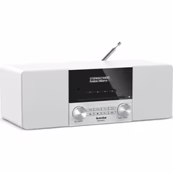 TechniSat DIGITRADIO 3 Personnel Analogique et numérique Acier inoxydable, Blanc