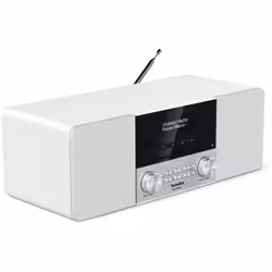 TechniSat DIGITRADIO 3 Personnel Analogique et numérique Acier inoxydable, Blanc