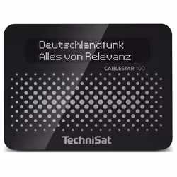 TechniSat CABLESTAR 100, Horloge, Numérique, AAC, OLED, USB Type-A, Noir