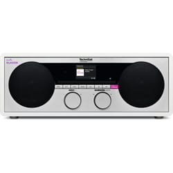 TechniSat KLASSIk Analogique et numérique 10 W DAB, DAB+, FM, PLL Blanc Lecture de MP3