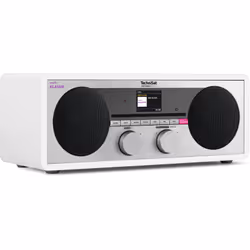 TechniSat KLASSIk Analogique et numérique 10 W DAB, DAB+, FM, PLL Blanc Lecture de MP3