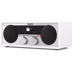 TechniSat KLASSIk Analogique et numérique 10 W DAB, DAB+, FM, PLL Blanc Lecture de MP3