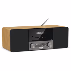 TechniSat DIGITRADIO 3 Personnel Analogique et numérique Noir, Gris, Bois