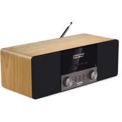 TechniSat DIGITRADIO 3 Personnel Analogique et numérique Noir, Gris, Bois