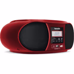 TechniSat DigitRadio 1990 Numérique 3 W DAB+, FM Rouge Lecture de MP3
