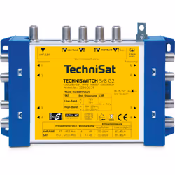TechniSat TECHNISWITCH 5/8 G2, Séparateur/diviseur de câbles, 950 - 2150 MHz, Bleu, Jaune, 220/230 V AC, 1 pièce(s), IF