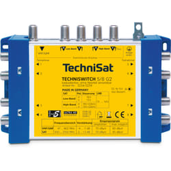 TechniSat TECHNISWITCH 5/8 G2 Séparateur/diviseur de câbles Bleu, Jaune