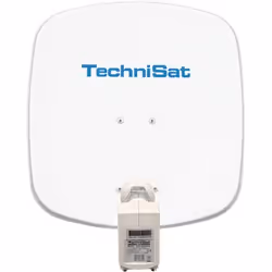 TechniSat DigiDish 45, 10,7 - 12,75 GHz, 950 - 1950 / 1100 - 2150 MHz, 32,2 dBi, Blanc, Aluminium, 45 cm
