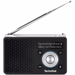 TechniSat DIGITRADIO 1 A Portable Analogique et numérique Noir, Argent - Vue supplémentaire 2