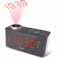 TechniSat DIGICLOCK 3, Réveil numérique, Noir, Temps, LED, Secteur, AAA