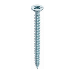 Vis Heco Fix-Plus Filetage total - Zingué Argent - Tête fraisée posidriv