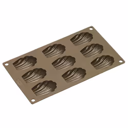 Lurch 00085025, Moule à Madeleines, Rectangulaire, -40 °C, 240 °C, Marron, Silicone