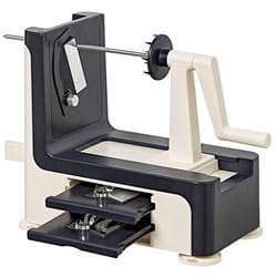 Lurch 10301 trancheuse Manuel Anthracite, Crème Plastique, Acier inoxydable