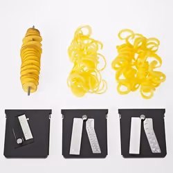 Lurch 10301 trancheuse Manuel Anthracite, Crème Plastique, Acier inoxydable
