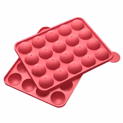 Lurch 00083027, Moule semi-sphérique, Rectangulaire, -40 °C, 240 °C, Rouge, Silicone
