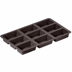 Lurch 00085021, Moule à gâteau, Rectangulaire, -40 °C, 240 °C, Marron, Silicone