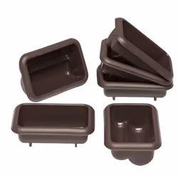 Lurch 00085077, Moule à gâteau, Rectangulaire, -40 °C, 240 °C, Marron, Silicone