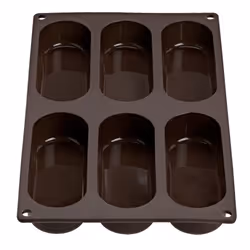 Lurch 00085082, Moule à gâteau, Rectangulaire, -40 °C, 240 °C, Marron, Silicone
