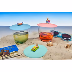 Lurch 00210845 Couvercle de tasse Couleurs assorties, Vert 1 pièce(s) Silicone