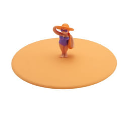 Lurch 00210846 Couvercle de tasse Couleurs assorties, Orange 1 pièce(s) Silicone
