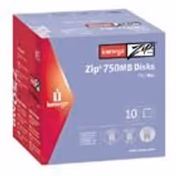 Iomega Zip® 750MB Disk 10-Pack PC/Mac®, Disque Zip, 840 g, 110 x 105 x 123 mm